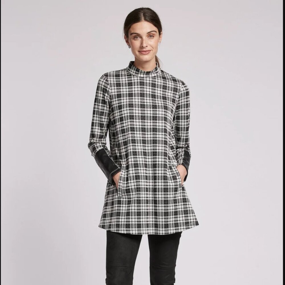 Tyler Boe Crissy Jacquard Tunic Plaid